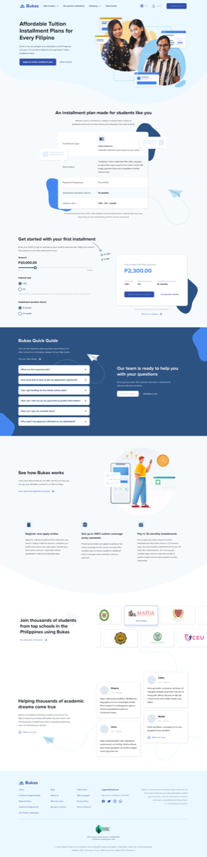 Original Bukas marketing site