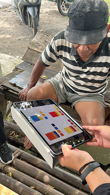Field research in Java villages — usability testing